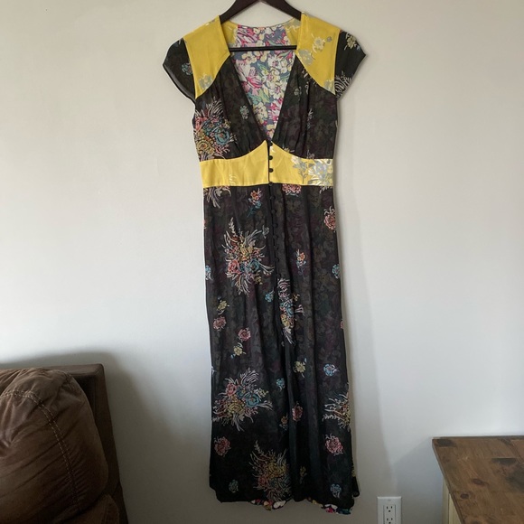 ✨ 2/$40✨ Unique Free People Button Up Dress - Picture 1 of 7